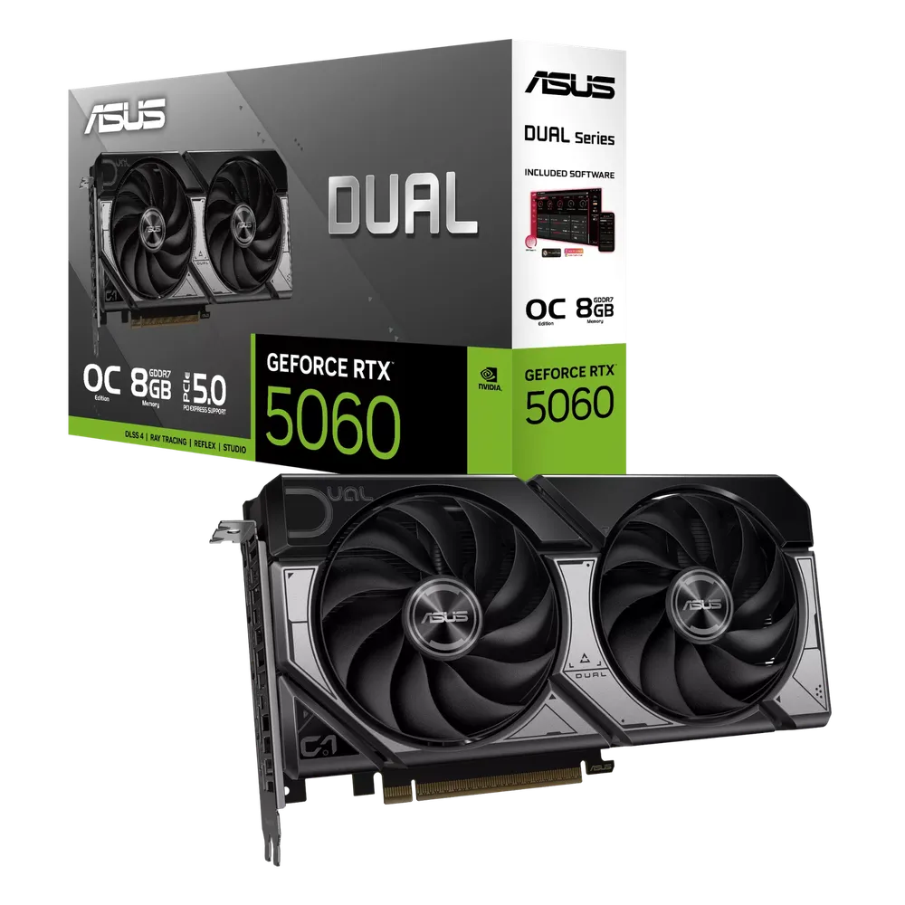 VGA ASUS DUAL RTX 5060 8GB GDDR7 OC (DUAL-RTX5060-O8G)