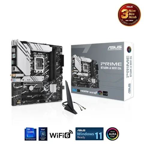 Mainboard Asus PRIME B760M-A WIFI DDR4 (Bluetooth) - 2nd