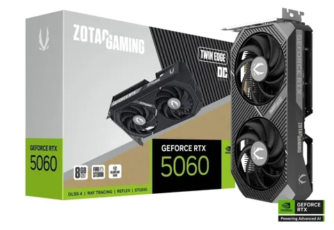 Card màn hình NVIDIA GeForce RTX 5060 ZOTAC Twin Edge OC | 8GB GDDR7