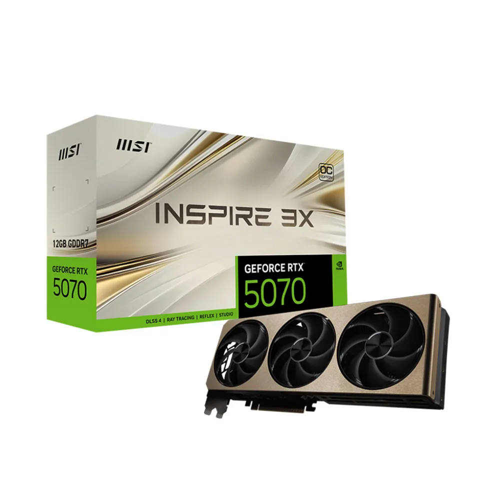 VGA MSI GeForce RTX 5070 12G INSPIRE 3X OC (test)
