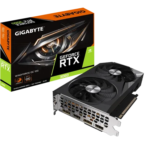 Card màn hình GIGABYTE GeForce RTX 3060 WINDFORCE OC 12G
