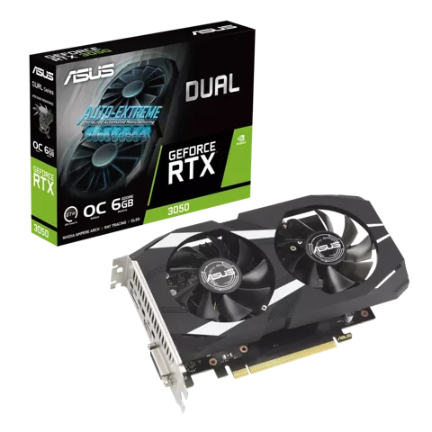 VGA Asus DUAL RTX 3050 OC 6GB (DUAL-RTX3050-O6G)