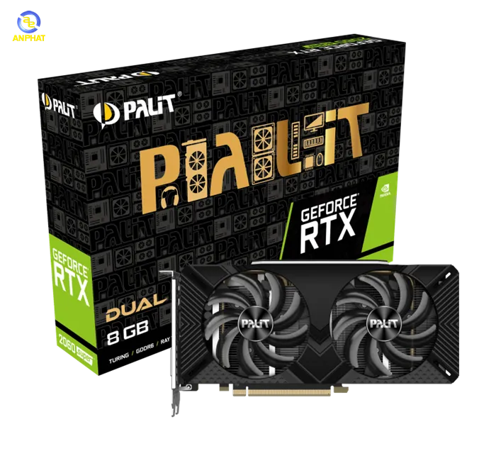 Card màn hình Palit RTX 2060 Super 8GB GDDR6 Dual Fan- 2nd