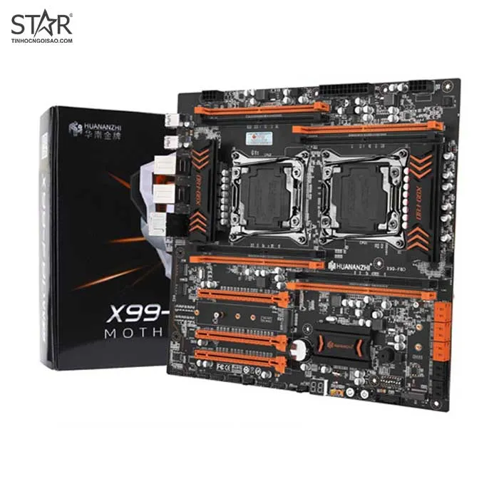 Mainboard HUANANZHI X99 F8D (RAM-4/Dual-XEON/NVMe/Dual-LAN)- 2nd