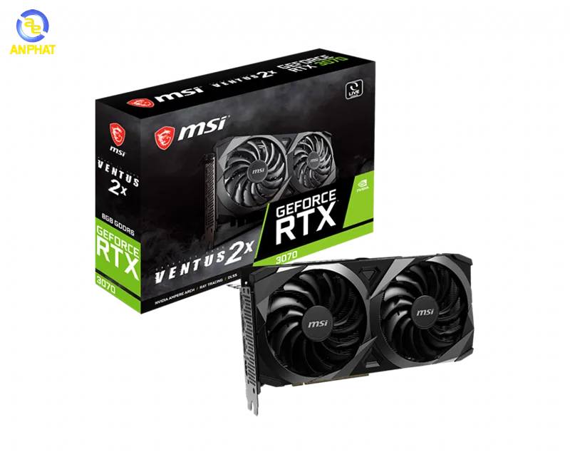 Card màn hình MSI RTX 3070 Ventus 2X OC 8G