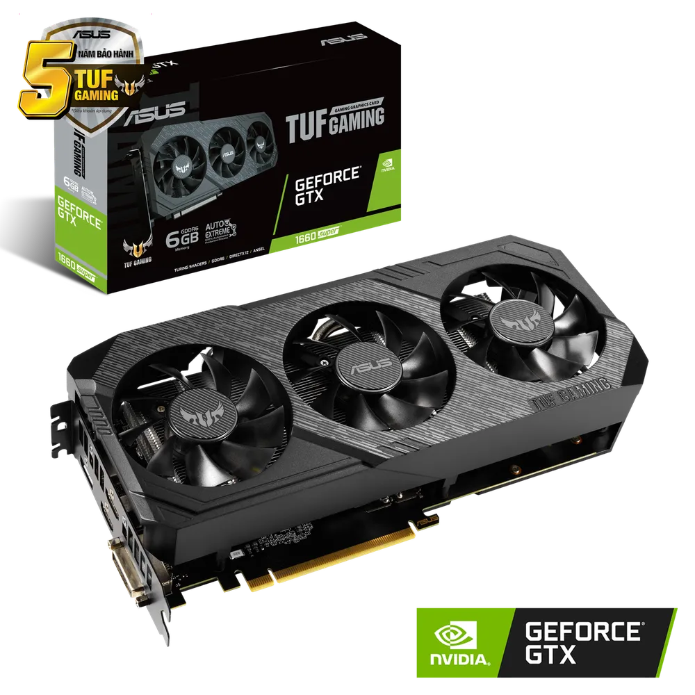 Card màn hình Asus TUF GTX 1660 Super 6G GDDR6 OC- 2nd