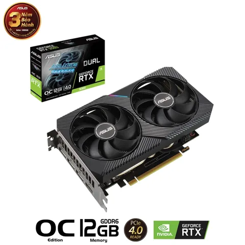 VGA ASUS DUAL GEFORCE RTX 3060 V2 OC 12GB GDDR6 (DUAL-RTX3060-O12G-V2) - 2nd